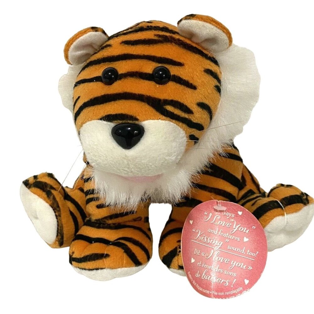 Hallmark Plush Baby Tiger Cub 6" Stuffed Animal Striped Cat Kids Soft Toy Chunky